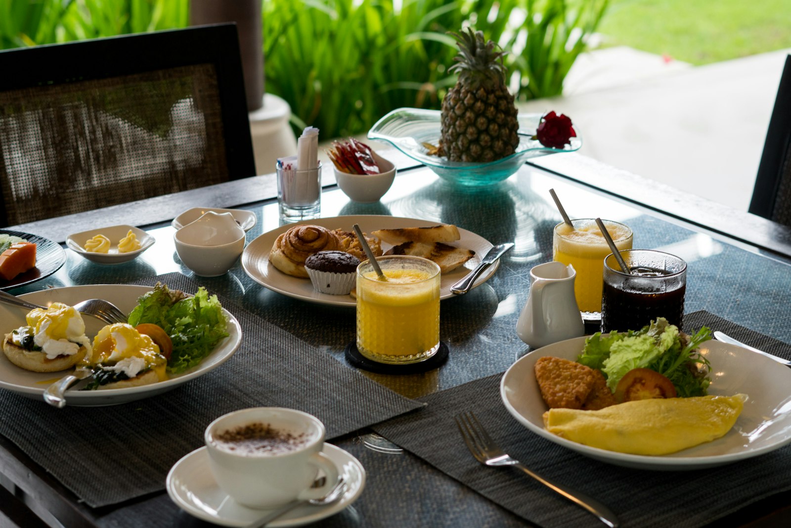 Fresh tropical breakfast
