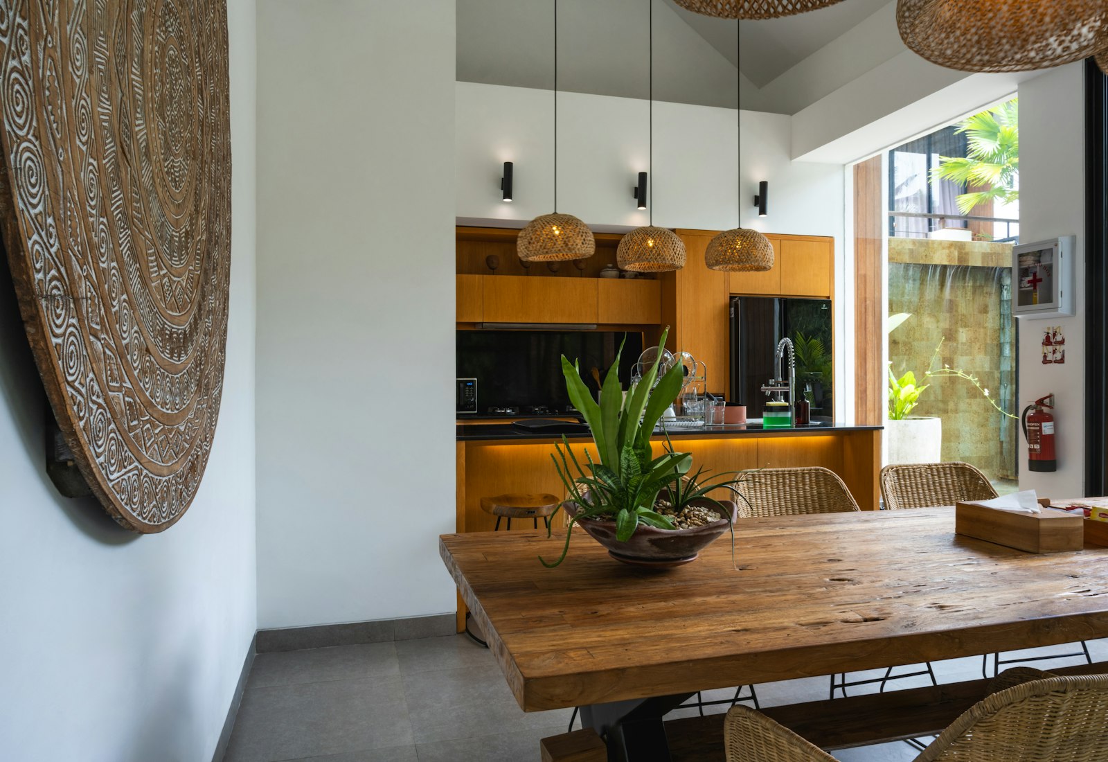 Spacious Family Room with a bright seating area